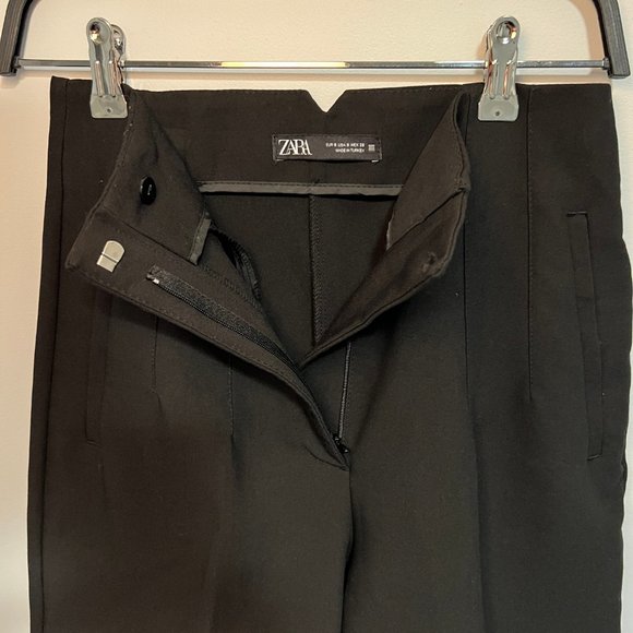 Zara High Waist Pants Black Small - Picture 4 of 10